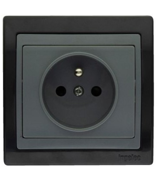 PRISE 2P+T INGELEC KENZI GRIS 4506G