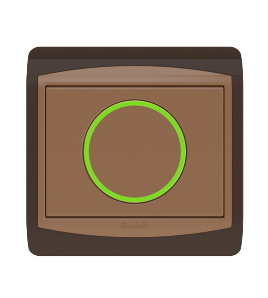 BOUTON POUSSOIR LAP GALAXY MARRON 10215MR